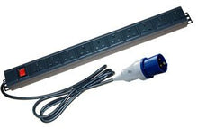 Load image into Gallery viewer, Cables UK 10 Way UK Socket Vertical PDU with 16 Amp Commando Plug
