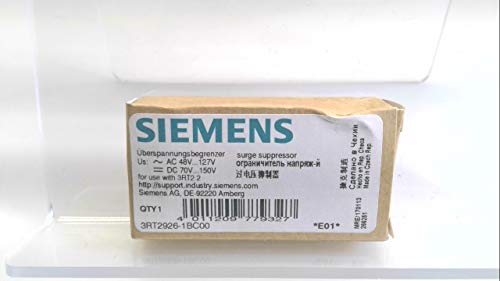 Siemens 3Rt2926-1Bc00 Sirius Surge Suppressor 3Rt2926-1Bc00