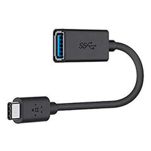 Load image into Gallery viewer, Belkin 3.0 USB-C to USB-A Adapter - 5 USB Data Transfer Cable for MacBook, Flash Drive, Keyboard/M
