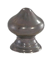 B&P Lamp Brass Finial with Antique Finish, 1/4-27F