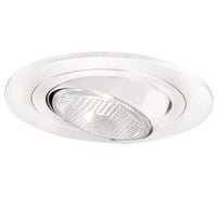 HALO Recessed 996P 4-Inch Trim PAR20 Lamp with White Eyeball, White