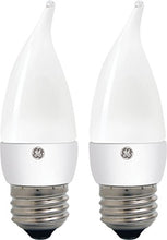 Load image into Gallery viewer, GE Lighting 31019 LED Chandelier Bulb with Medium Base, 4.5-Watt, Soft White, 2-Pack, 2 Piece
