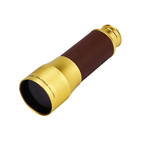 20x60 Monocular Telescope, Telescopic High Magnification Wide Angle Low Light Level Night Vision for Climbing, Concerts,Travel.