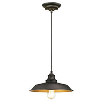 Westinghouse Lighting 6344700 Pendant, One Light, Oil Rubbed Bronze/Bronze