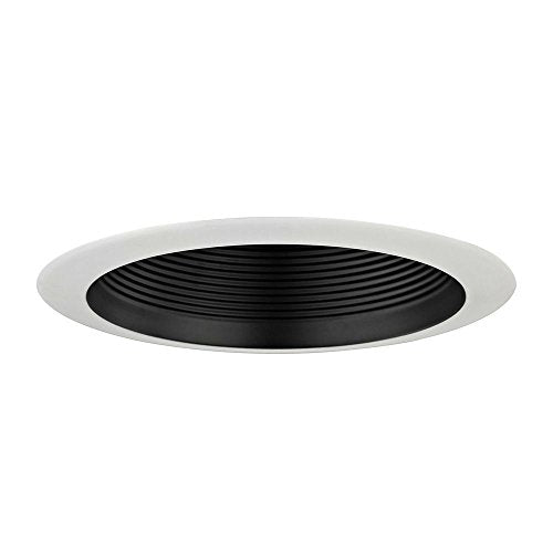 Black Baffle PAR30 Shower Trim for 6-Inch Recessed Housings