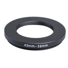 Load image into Gallery viewer, 43-58 mm 43 to 58 Step up Ring Filter Adapter
