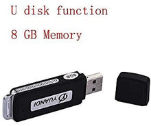 Load image into Gallery viewer, Digital Voice Recorder Usb Flash Drive Voice Recorder Mini Audio Sound Recorder USB Voice Recorder One Button Recording and Save Perfect 8GB/90 hours recording files for Class, Meeting, Lectures
