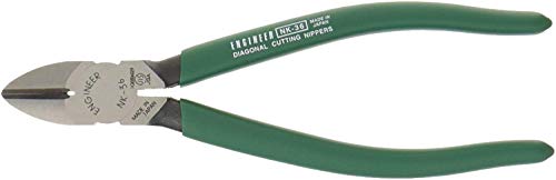 Engineer NK-36 Strong Nipper, Double-edged, Round, Electrician, 6.1 inches (155 mm)
