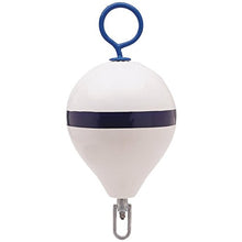 Load image into Gallery viewer, Polyform Mooring Buoy w/Iron 17 Diameter - White Blue Stripe
