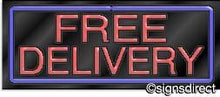 Load image into Gallery viewer, &quot;Free DELIVERY&quot; Neon Sign

