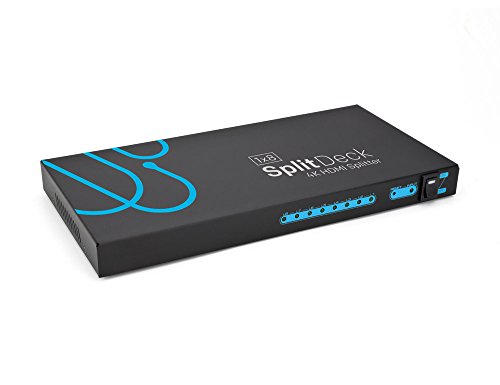 Splitdeck 4K 8-port HDMI 2.0 Splitter by Sewell - 1x8 Distribution Amplifier, 4K at 60Hz, 3D, HDCP 2.2, 4:4:4 Chroma