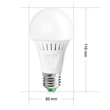 Load image into Gallery viewer, Elrigs Motion Sensor Light Bulb with Dusk to Dawn Lights Sensor, E26 Base, 7W LED(60W Equivalent), Warm White(3000K), Motion Sensitivity, Time and Twilight Setting Adjustable

