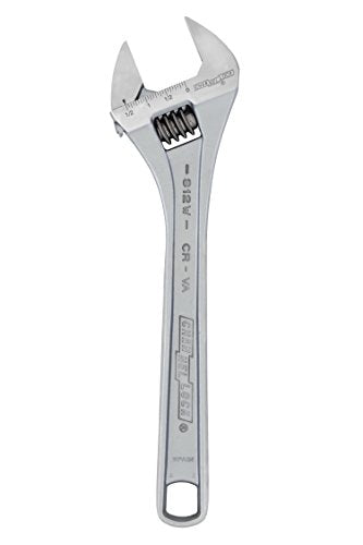 Channellock 812W Adjustable Wrench Chrome, 12-Inch