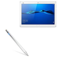 BoxWave Stylus Pen Compatible with Huawei MediaPad M3 Lite 10 (Stylus Pen by BoxWave) - AccuPoint Active Stylus, Electronic Stylus with Ultra Fine Tip for Huawei MediaPad M3 Lite 10 - Metallic Silver