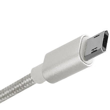 Load image into Gallery viewer, SilverStone Technology CPU01C-500 Micro USB Cable for Smartphone/LG/Samsung/Reversible USB-A/Reversible Micro USB-B / 500mm / Silver
