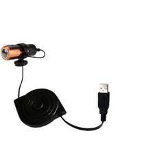 Load image into Gallery viewer, Gomadic USB Power Port Ready Retractable USB Charge USB Cable Wired specifically for The Mio MiVue M350 and uses TipExchange
