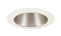 Juno Lighting 17HZ-WH 4-Inch Aluminum Recessed Trim, Haze with White Trim