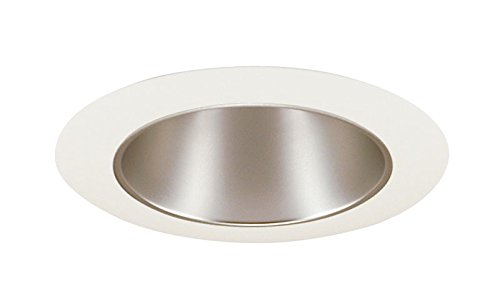 Juno Lighting 17HZ-WH 4-Inch Aluminum Recessed Trim, Haze with White Trim