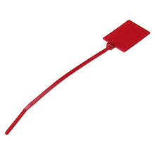 Load image into Gallery viewer, Panduit PLF1MA-M2 Marker Flag Cable Tie, Miniature, Nylon 6.6, 5.1-Inch Length, Red (1,000-Pack)
