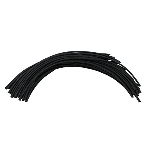 Aexit Polyolefin Heat Electrical equipment Shrinkable Tube Wire Cable Sleeve 20 Meters Length 2.5mm Inner Dia Black