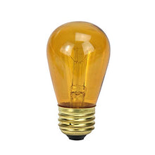 Load image into Gallery viewer, Northlight Pack of 25 Incandescent S14 Amber Christmas Replacement Bulbs
