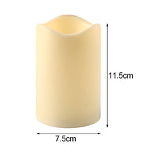 Load image into Gallery viewer, ELEOPTION Indoor/Outdoor Flameless Resin Pillar led Candle with 6 Hour Timer (1)
