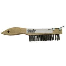 Load image into Gallery viewer, Stainless Steel Wire Brush, Shoe Handle w/Beveled Scraper
