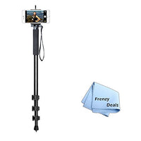 72 Monopod with Quick Release Plate for ALL Smartphones, Phablets, Cameras & Camcorders + Frenzy Deals Microfiber Cloth