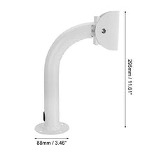 Load image into Gallery viewer, uxcell CCTV Camera Mount - J-Shape Outdoor Camera Mounting Bracket 295mm Height Iron White for Camera Home Surveillance System

