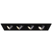 Load image into Gallery viewer, WAC Lighting MT-4LD416T-BK Contemporary Precision Multiples 4-Inch 1X4 Black Trim
