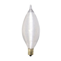 Bulbrite 25C11S 25 Watt Incandescent Spunlite C11 Chandelier Bulb Candelabra Base Satin 25 Ct