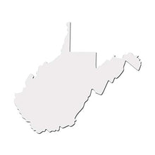 Load image into Gallery viewer, West Virginia Mountain State Decal Sticker - White 5&quot; Vinyl Decal for Cars, Laptops

