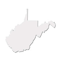 West Virginia Mountain State Decal Sticker - White 5