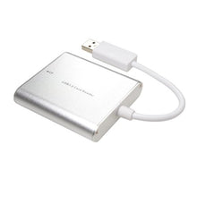 Load image into Gallery viewer, Foto&amp;Tech Silver Aluminum Super Speed USB 3.0/USB 2.0 Multi in 1 Card Reader for CF/TF/Micro SD/SD/MD/MMC/SDHC/SDXC for Macbook Pro Mac All Laptop PC
