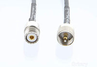 MPD Digital Genuine Times Microwave LMR-240-Ultraflex RF Antenna Extension Cable with UHF PL259 & SO239 Connectors, 12FT