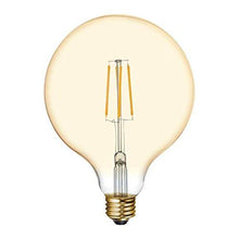Load image into Gallery viewer, GE Globe 60W Equivalent Dimmable Amber G40 Vintage LED Decorative Light Bulb Vintage Antique Style Light Bulb
