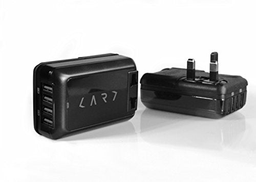 CARD Travel Adapter with 4 USB Ports -Black