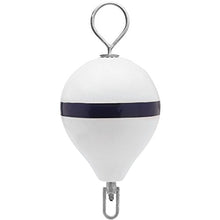 Load image into Gallery viewer, Polyform Mooring Buoy w/SS 17 Diameter - White Blue Stripe
