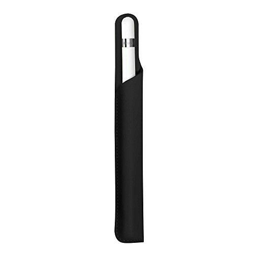 PencilSnap | Napa Leather Magnetic Protective Carry Case for Apple Pencil, 1st Gen (black)