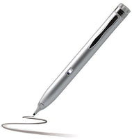 Navitech Silver Fine Point Digital Active Stylus Pen Compatible with Lenovo Miix 2 10 / Lenovo Miix 2 11 / Lenovo IdeaPad MIIX 300 / Lenovo ThinkPad 10 / Lenovo ThinkPad 8