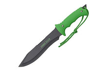 Load image into Gallery viewer, Wartech H-4730 Biohazard 12.5&quot; Overall Zombie Black Blade with Neon Green Handle

