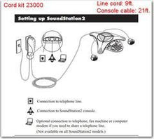 Load image into Gallery viewer, Replacement Cord Kit for Polycom Sound Station 2 Conference Phones
