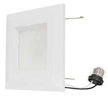 Load image into Gallery viewer, Westgate 15 Watt 6&quot; Inch Recessed Lighting Kit with Baffle Trim - Square Shaped LED Retrofit Downlight - Premium Dimmable Light Fixture - Best Ceiling Lights - ETL Listed (2700K Warm White 4 Pack)
