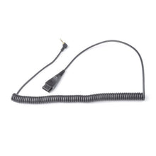 Load image into Gallery viewer, 2.5mm Quick Disconnect Cord for Use OvisLink Call Center Headsets Compatible with Cisco SPA IP Phones, Compatible with Polycom SoundPoint IP 321/331, Pro SE-220, SE-225
