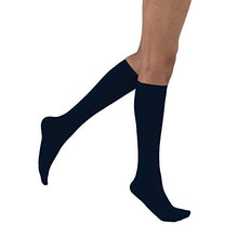 Load image into Gallery viewer, JOBST 115753 Opaque Knee High 15-20 mmHg Compression Stockings, Closed Toe, Medium, Midnight Navy
