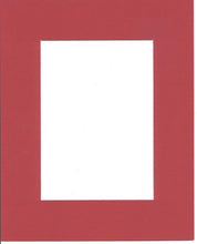 Load image into Gallery viewer, Pack of 5 18x24 Bright Red Picture Mats Mattes Matting with White Core Bevel Cut for 13x19 Pictures
