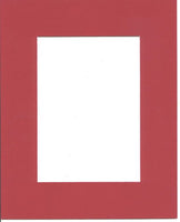 Pack of 5 18x24 Bright Red Picture Mats Mattes Matting with White Core Bevel Cut for 13x19 Pictures