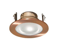 4 Inches Frosted Lens Shower Trim for Low Voltage Recessed Light-(Copper)- Fit Halo/Juno