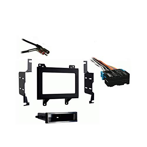 Compatible with Chevy S 10 Blazer 1995 1996 1997 Double DIN Stereo Harness Radio Install Dash Kit Package