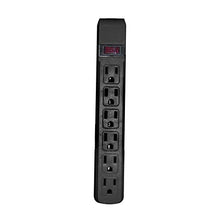 Load image into Gallery viewer, ACL 25 Feet Surge Protector, Flat Rotating Plug, 6 Outlet, Black Horizontal Outlets, Plastic, Power Cord, 3 Pack
